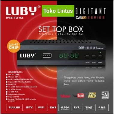 STB TV Digital Set Top Box Luby DVB-T2-02 TV Penerima Siaran Digital