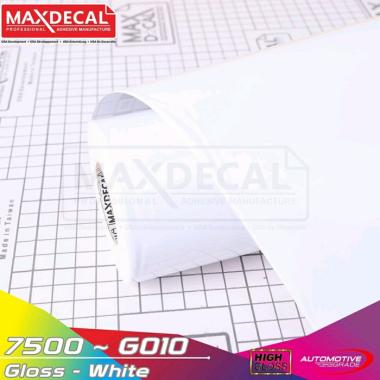 Sticker Skotlet Maxdecal Max decal Putih Glossy/doff 7500 G010 M010 warna Glossy/Kilap