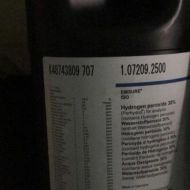 hydrogen peroxide 30% merck 2,5 liter