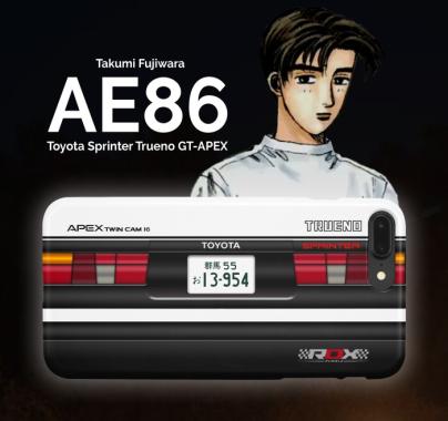 Takumi Fujiwara Toyota Sprinter Trueno AE86 Initial D Anime Phone Case Softcase
