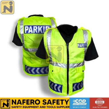 ROMPI PARKIR BAHAN PARASUT ROMPI EMBLEM PARKIR SAFETY SCOTLIGTH HIJAU
