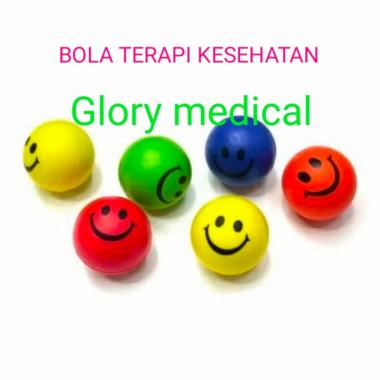 Bola Smile Terapi Stroke Latihan Tangan Menggenggam Lentur Karet