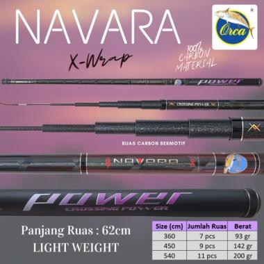 JORAN TEGEK ORCA NAVARA 360 450 540 CARBON X WRAP KAKU DAN RINGAN - 360 360