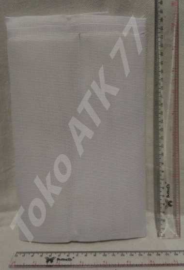 Kain Strimin Kristik Putih Ukuran Panjang Besar 1m x 70cm READY STOCK