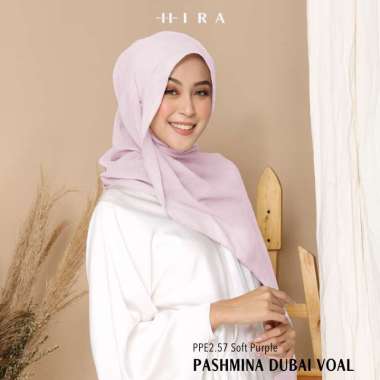 Hijabwanitacantik - Pashmina Dubai Voal | Hijab Polos Banyak Warna Soft Purple