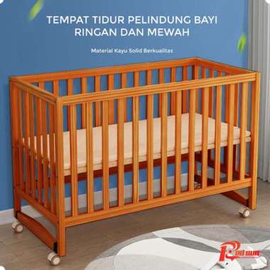 Box Bayi ranjang bayi tempat tidur anak tempat bayi baby box Minimalis kayu Red Sun BOX WALNUT