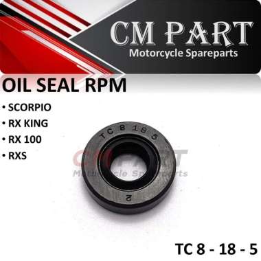 Oil Oli Seal Sil AS RPM Scorpio RX King RXS RX100 / TC 8x18x5 / 8-18-5 / 8 18 5