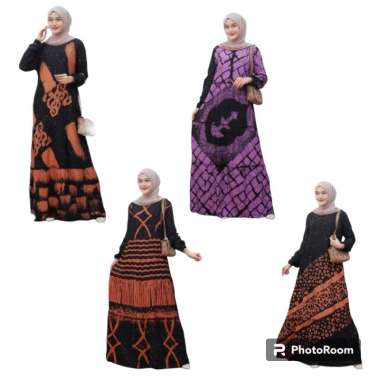 Gamis Twill Grade A Model Canda Busui Zipper Depan Real Pict KODE B