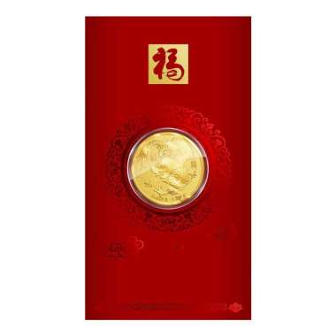 IDN Bulion Angpao Naga Koin Emas Logam Mulia (0.2 g - 999.9 Gold)