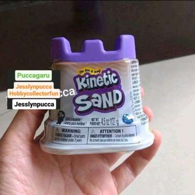 SPIN MASTER KINETIC SAND PUTIH WHITE SINGLE CONTAINER 4,5oz 127g MAINAN EDUKASI ANAK KREATIF PASIR K