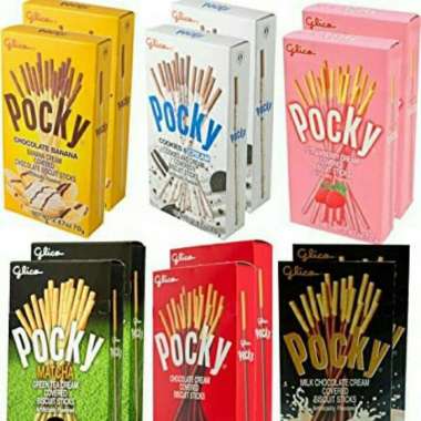 Promo Harga Glico Pocky Stick Colourful 33 gr - Blibli