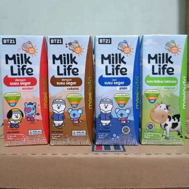 Milklife fresh milk susu UHT 200ml bisa ekspedisi reguler strawberry