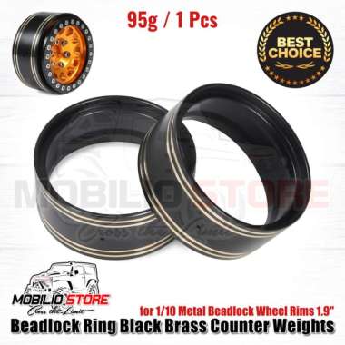 Beadlock Ring Black Brass Counter Weights 1.9 for Metal Beadlock Rims Multicolor