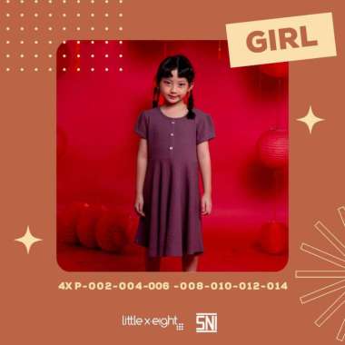 Little X∙eight Girl Kehlani Dress - Dress Anak Perempuan 11-12 tahun