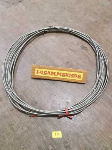 KAWAT BESI BESAR UNTUK TALI JEMURAN & PENGIKAT - 10MTR 3MM (KAWAT 12)