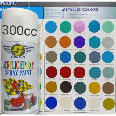 RJ London Pilok Pilox Warna Glossy Metalik Doff Candy (Gold, Blue, White, Black, Red, Orange, Violet