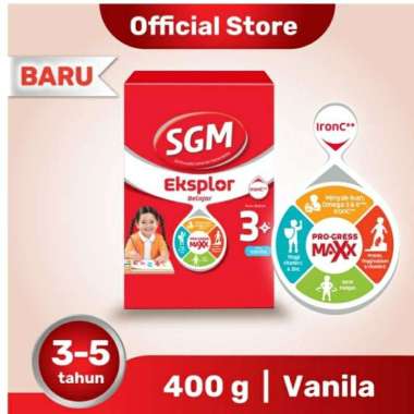 Promo Harga SGM Eksplor 3+ Susu Pertumbuhan Vanila 400 gr - Blibli