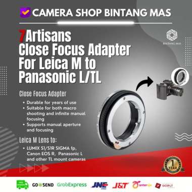 7Artisans Close Focus Adapter For Leica M to Panasonic T/TL