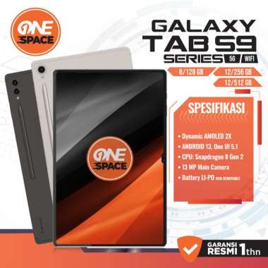 Samsung Galaxy Tablet Tab S9 S9+ S9 Plus Ultra 5G Wifi 8 12 256 512 GB Garansi Resmi S9 WIFI 8-128 Gray Tablet Only