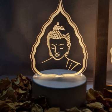 Lampu Buddha Daun