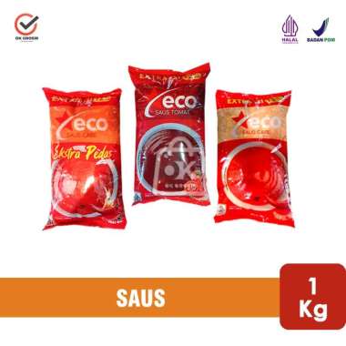 Saus Sambal Murah / Saus Cabe / Saus Tomat Eco (1 Kg) Saus Tomat Eco