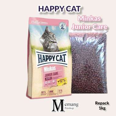 Happy Cat 1Kg Minkas Junior Kiloan - Makanan Anak Kucing Kitten Food