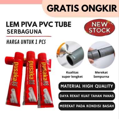 Lem Pipa Air Pusaka 88 Fitting PVC Paralon Anti Bocor Super Kuat 25 Gr Memiliki Kerekatan Yang Baik 
