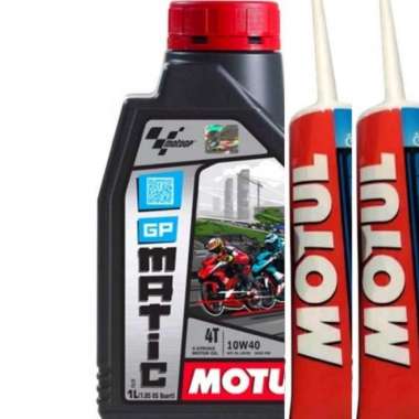 PAKET OLI MOTUL GP MATIC 10W40 1L +GEAR MOTUL|NMAX AEROX PCX ADV VARIO