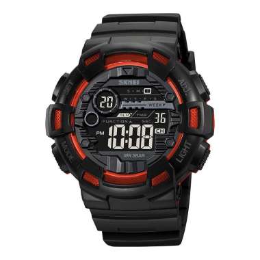 Jam Tangan Pria SKMEI 2110BKOG Men Black Digital Dial Black Polyurethane Strap [Machtwatch]