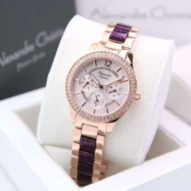 ALEXANDRE CHRISTIE AC2914 / AC 2914 ROSEGOLD PURPLE WANITA ORIGINAL