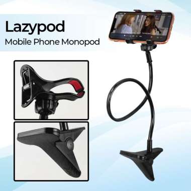 Holder HP Jepit Meja Lazypod Mobile Phone Monopod Tripod