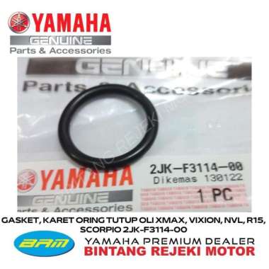 GASKET, KARET ORING TUTUP OLI XMAX, VIXION, NVL, R15, SCORPIO