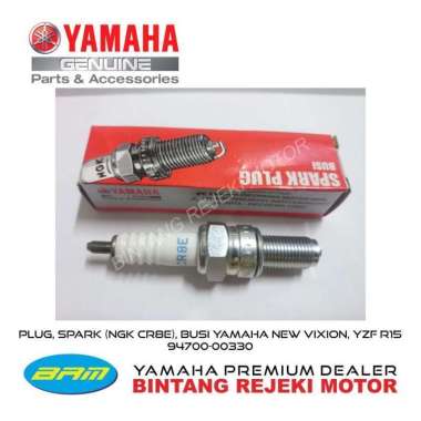 PLUG, SPARK (NGK CR8E), BUSI YAMAHA NEW VIXION, YZF R15 94700-00330