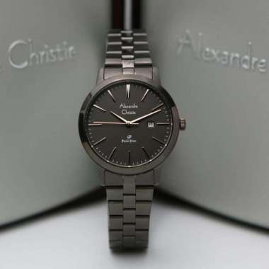 JAM TANGAN ALEXANDRE CHRISTIE AC 1007 AC1007 WANITA FULL BLACK ORI