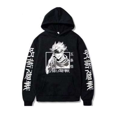 JAKET SWEATER HOODIE ANAK ANIME N4RUT0 TERBARU KEREN/JAKET KEREN BAHAN KATUN FLECE-RINS STORE HITAM 