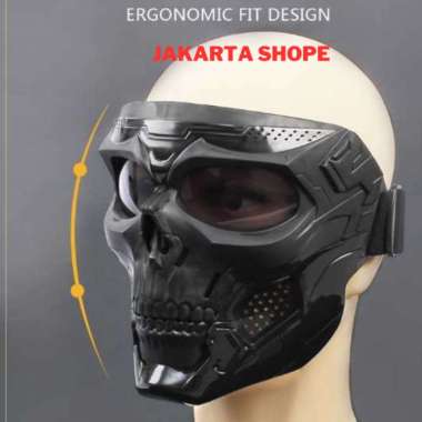 TOPENG TENGKORAK / MASKER MOTOR TOPENG TENGKORAK