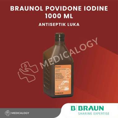 Braunol Povidone Iodine 1000 ml Antiseptik Luka