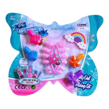 kupu kupu mainan kutek stiker kuku anak kuku anak nail polish mainan nail art anak mainan cutek stik