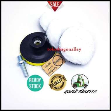 Sponge Poles Mobil Bahan Wol Lembut Poles Motor Polisher Pad 3 Inch