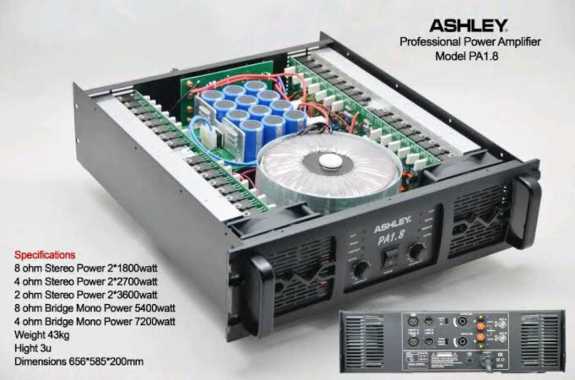 Termurah Power Amplifier Ashley Pa 1.8 Terbaru