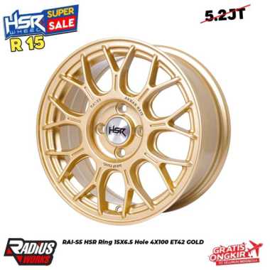 velg mobil hsr rai s5 ring 15 velg mobil agya sigra brio avanza xenia dll gold