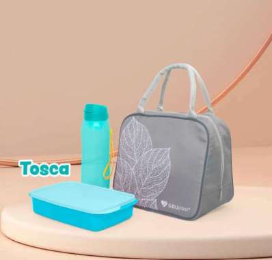 Elio Lunch Box Set Food Save 1 Pcs Botol Minum 1 Pcs Lunchbox Milano d Tosca