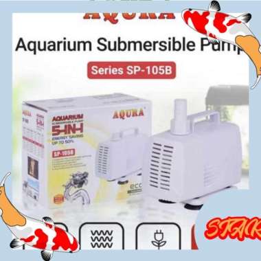 AQURA Pompa Air Celup Aquarium AQURA SP 105 B SP105 B putih