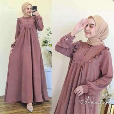 Gamis Asahy Dress Pesta Wanita PREMIUM BERKUALITAS Pink