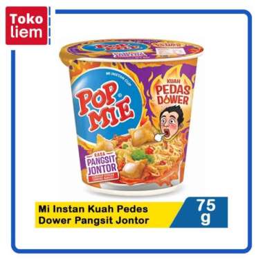 Pop Mie Mi Instan Pedes Dower Pangsit Jontor 75g