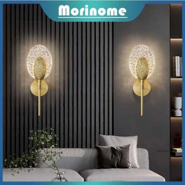 Lampu Dinding Kristal Mewah Lampu H GOLD-3 Warna(1 Pcs)