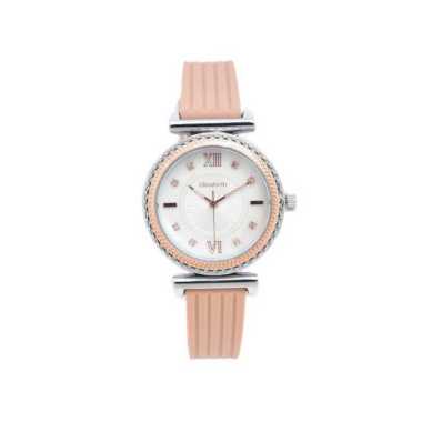 Jam Tangan Elizabeth – Rubber Strap 2206-0108 Apricot
