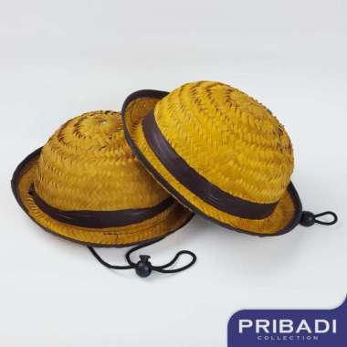 Topi Boni Pramuka Putri Rotan Bambu Anyaman SD