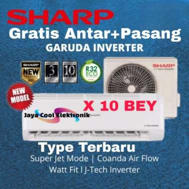 Ac Sharp 1 Pk J-Tech Inverter Thailand/Ah-X 10 Zy Termurah