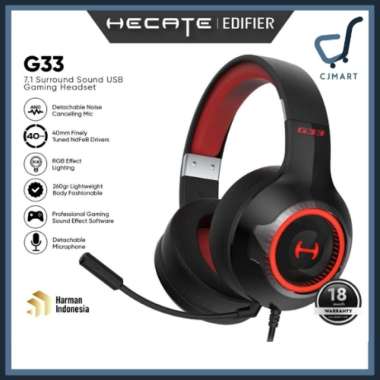 EDIFIER G33 New Season 7.1 Surround Sound USB Gaming Headset